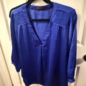 The Limited Blue Blouse Elegant Top